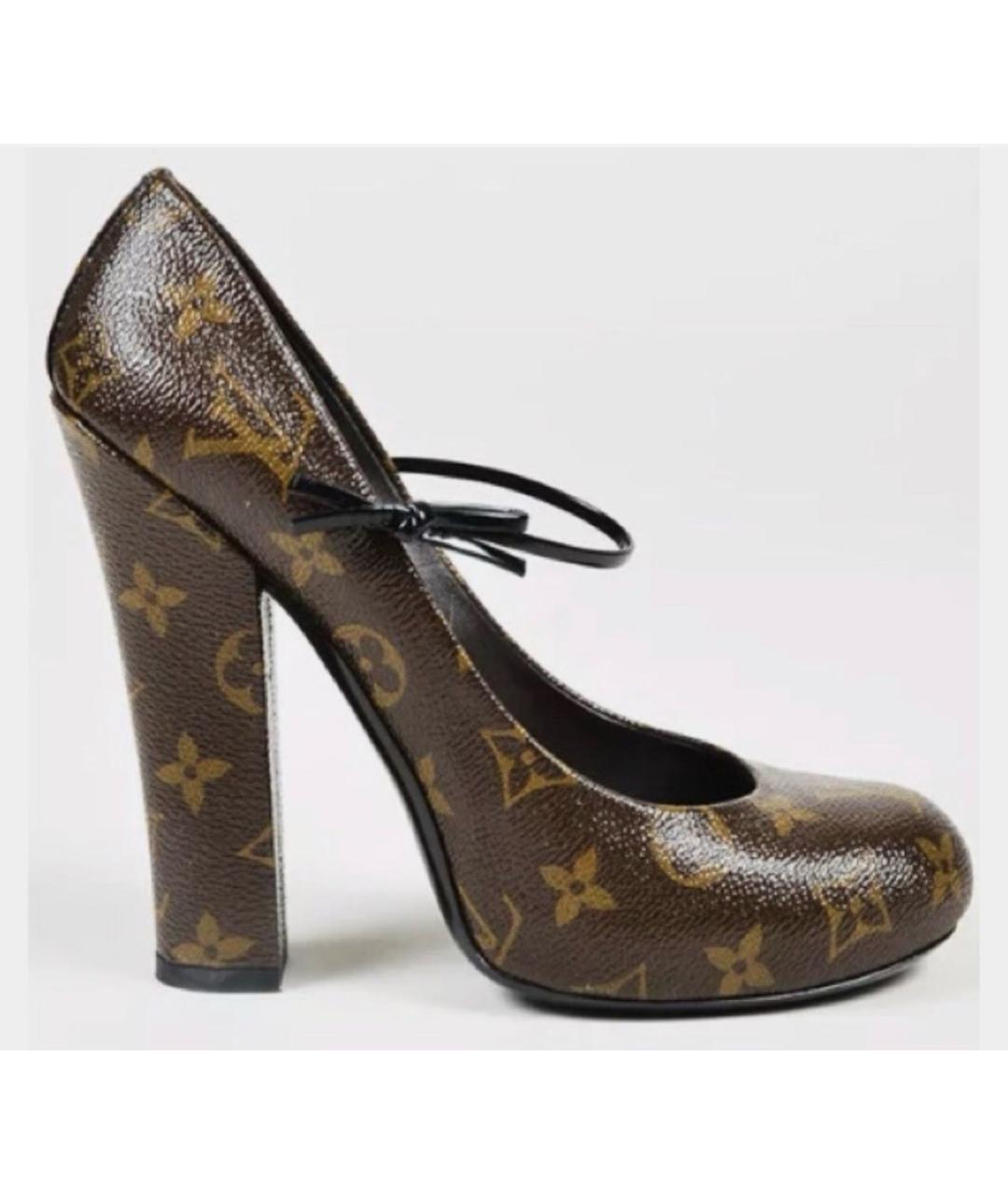 LOUIS VUITTON Коричневые туфли, фото 8