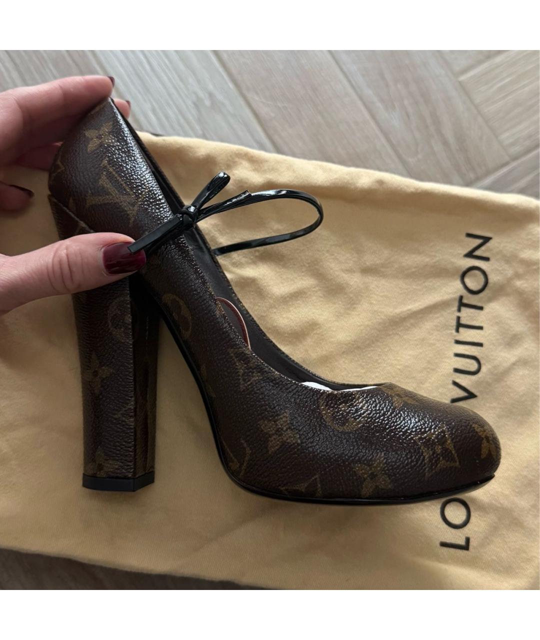 LOUIS VUITTON Коричневые туфли, фото 6