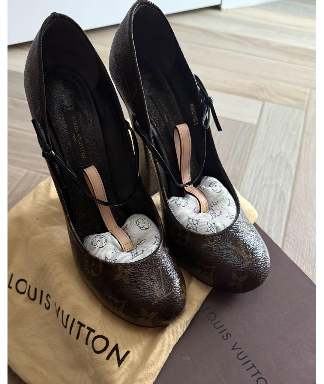 LOUIS VUITTON Коричневые туфли, фото 2