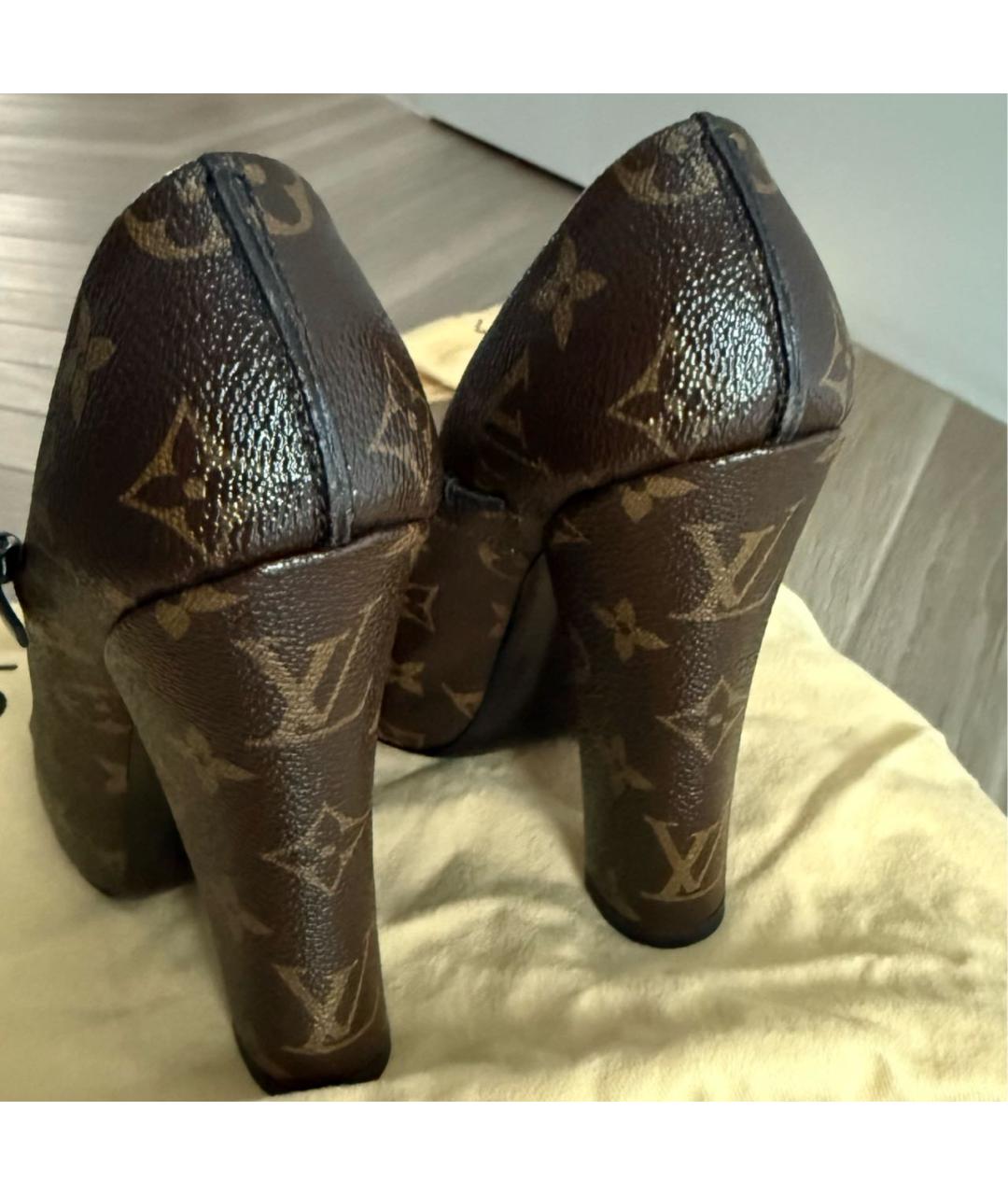 LOUIS VUITTON Коричневые туфли, фото 4