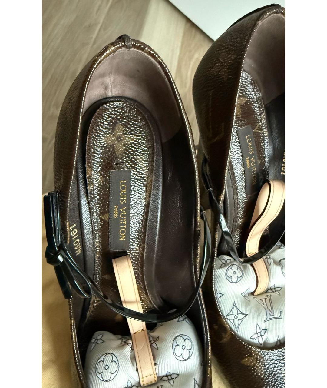 LOUIS VUITTON Коричневые туфли, фото 7
