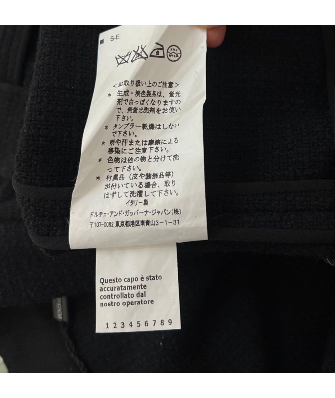 DOLCE&GABBANA Черная юбка мини, фото 5