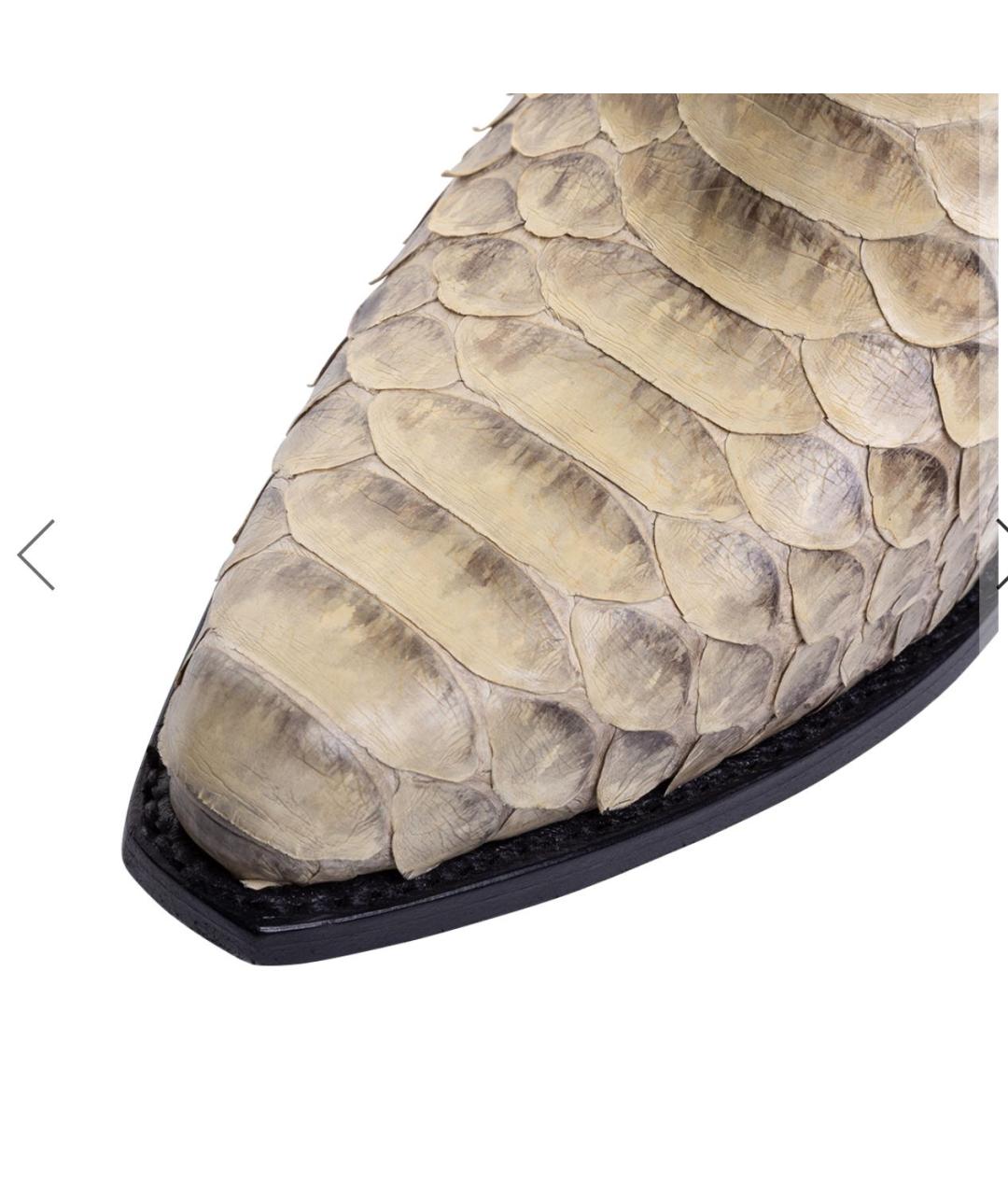 CELINE Бежевые кожаные ботильоны, фото 2