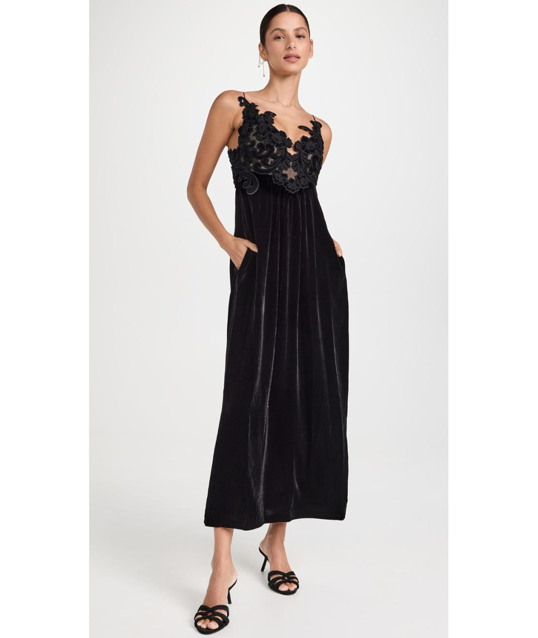 ZIMMERMANN Черное вискозное коктейльное платье, фото 8