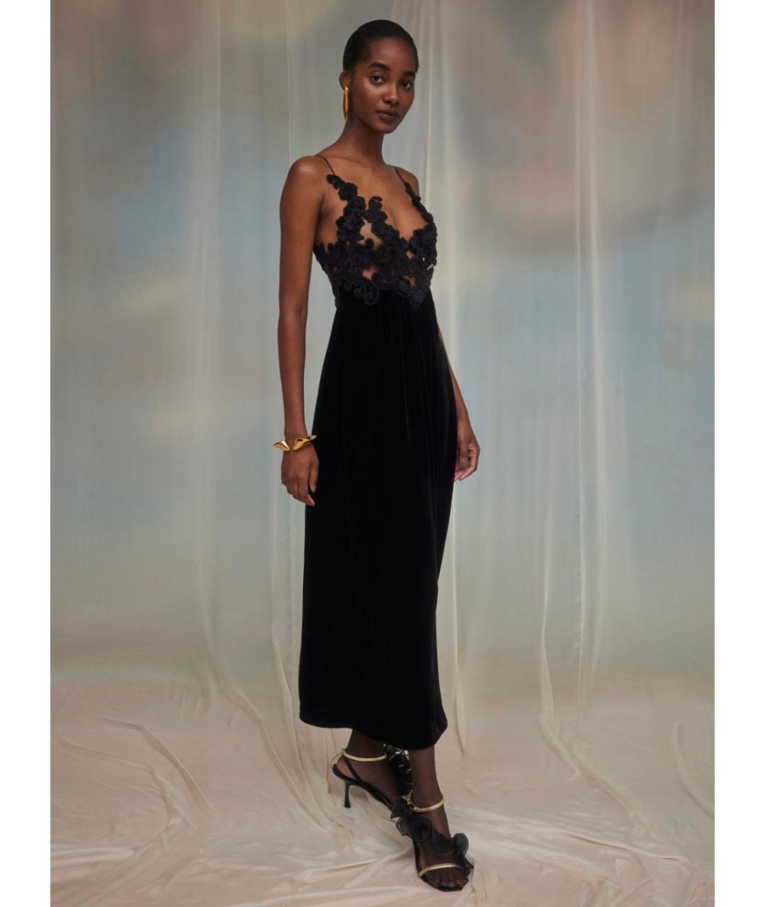 ZIMMERMANN Черное вискозное коктейльное платье, фото 3