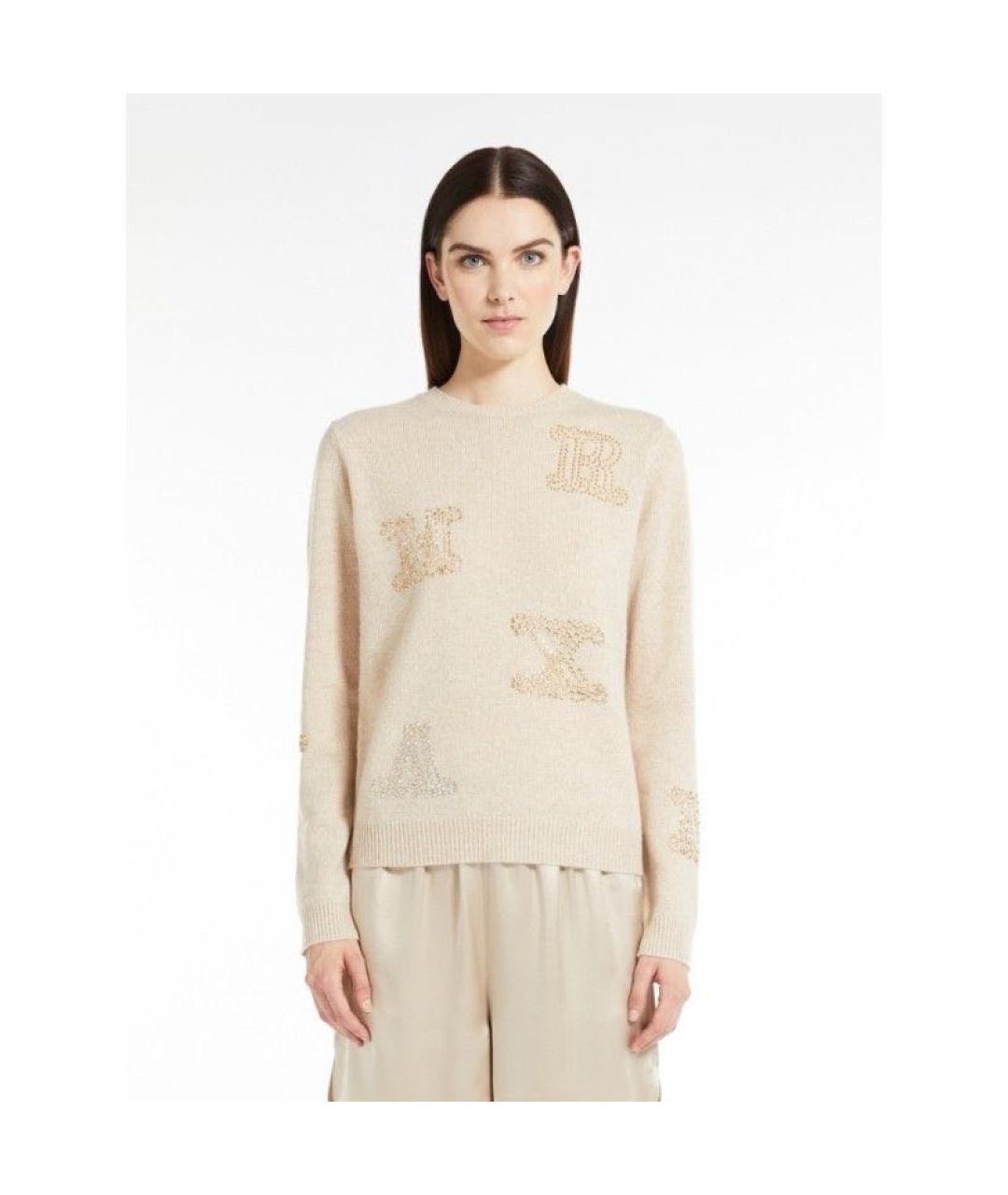 MAX MARA Белый кашемировый джемпер / свитер, фото 5