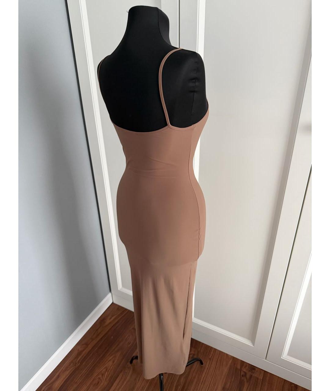 MIU MIU Бежевое повседневное платье, фото 6