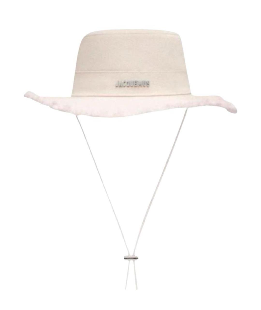 JACQUEMUS Бежевая хлопковая панама, фото 1