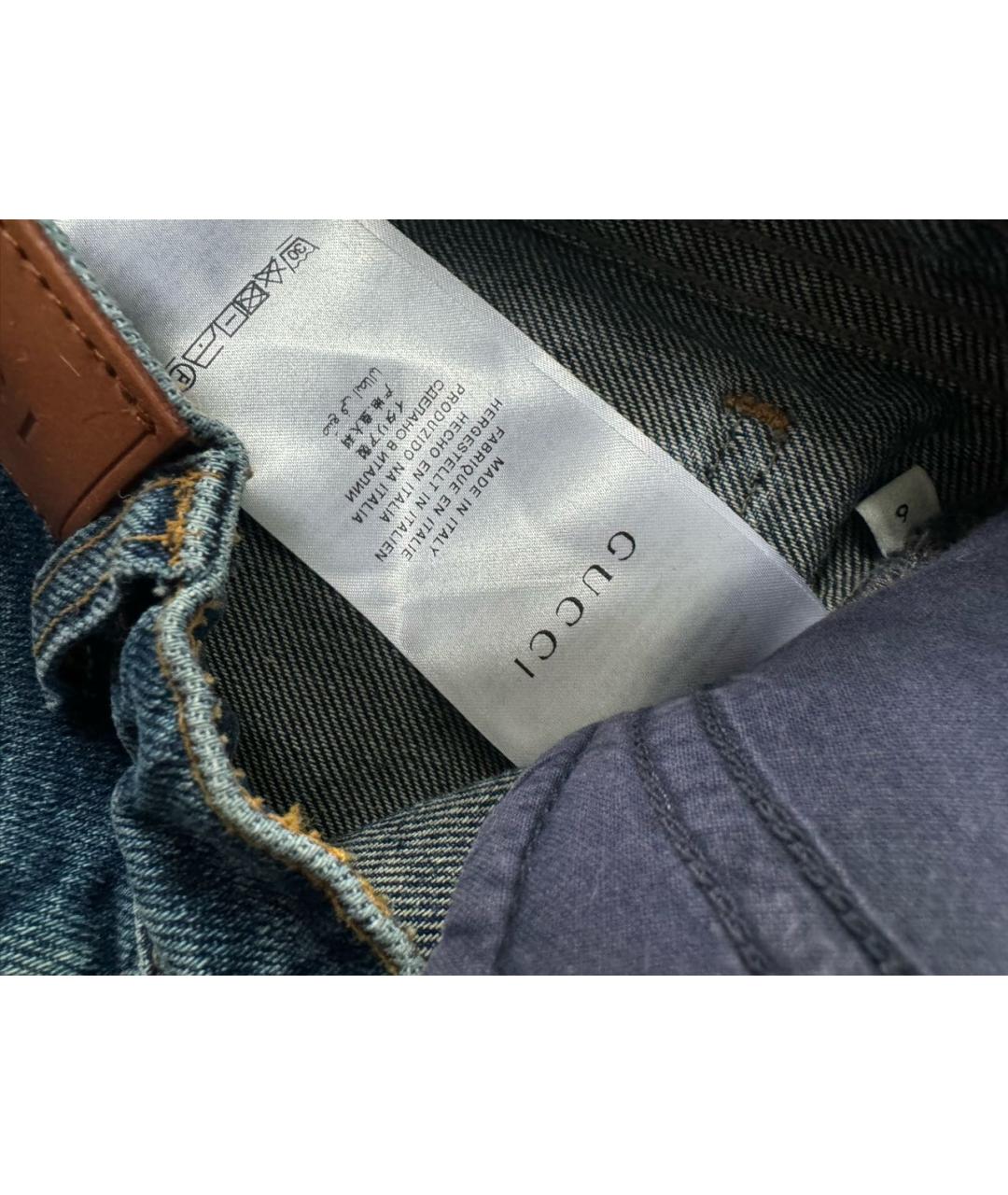 GUCCI Темно-синие деним детские джинсы, фото 4