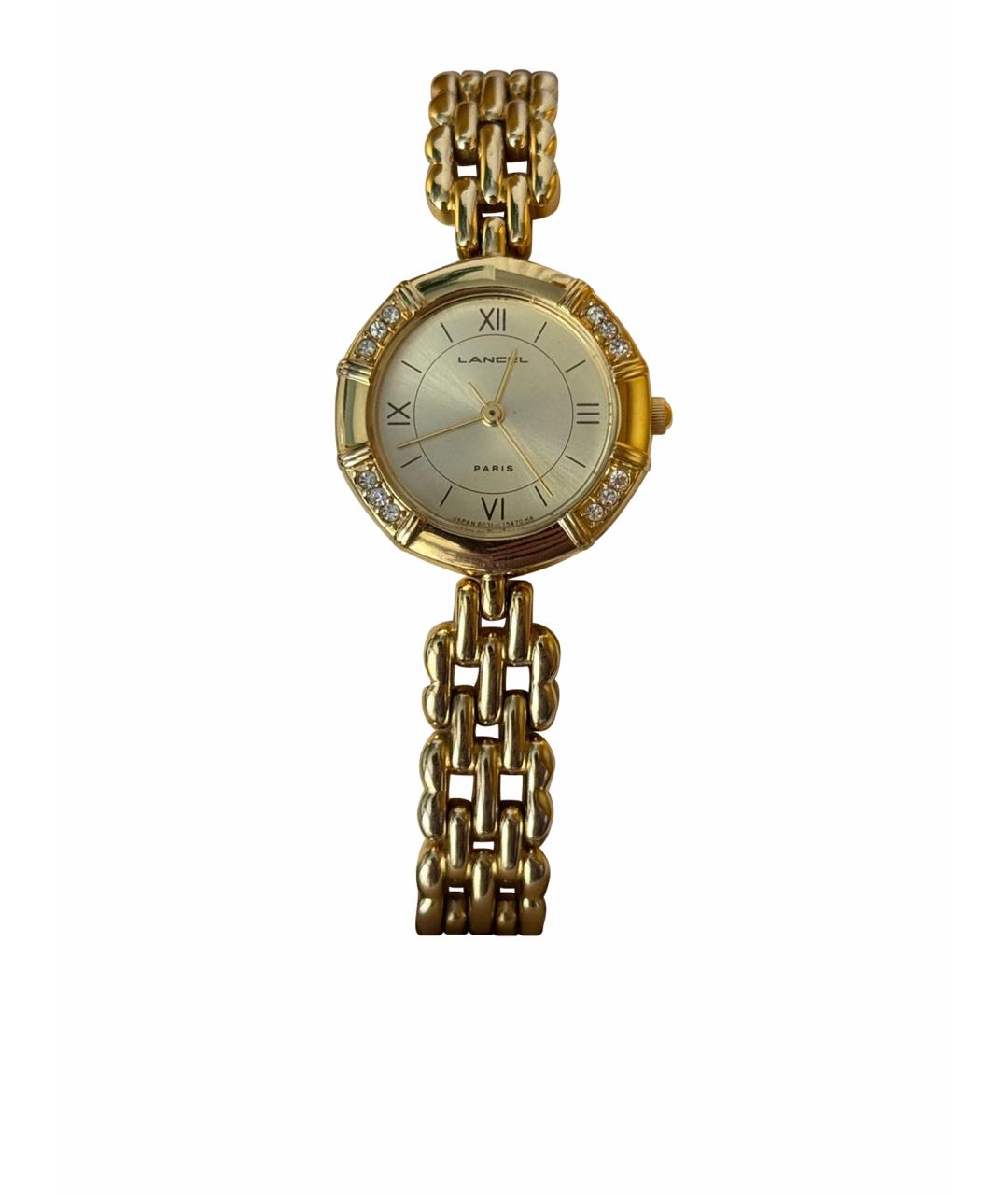 LANCEL Золотые стальные часы, фото 1