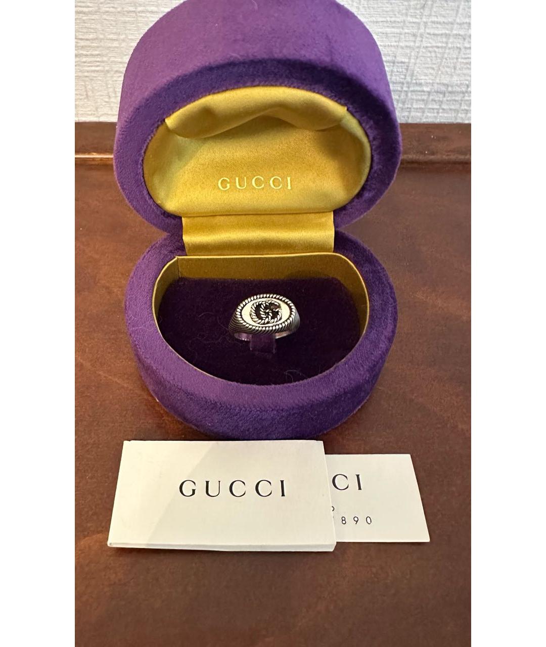 GUCCI Серебряное серебряное кольцо, фото 7