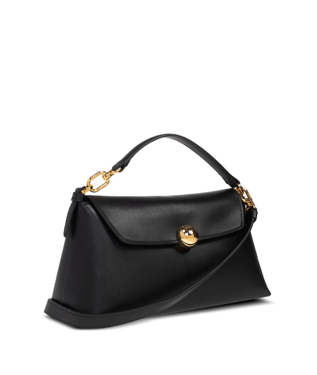 FURLA Черная кожаная сумка с короткими ручками, фото 3