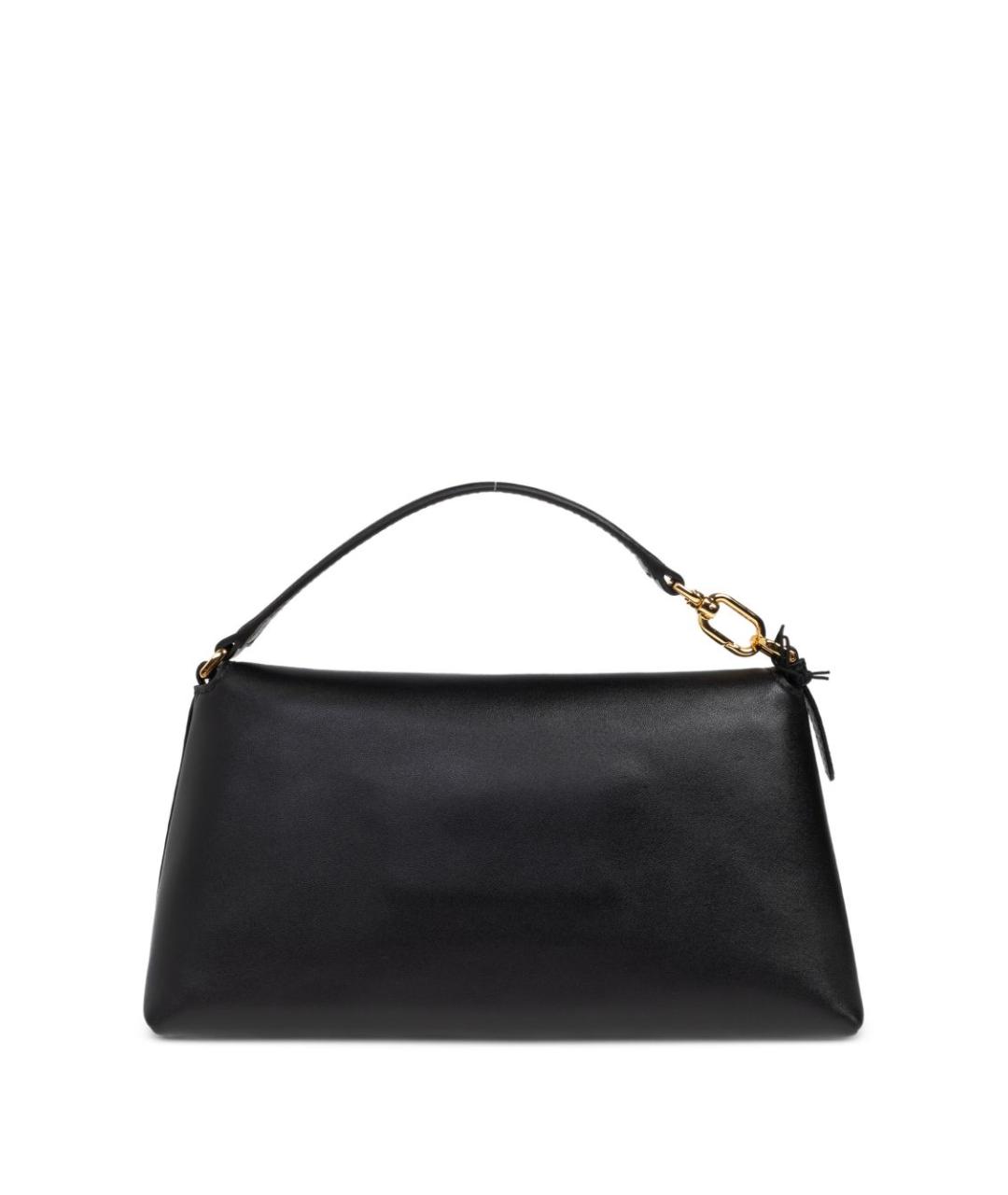 FURLA Черная кожаная сумка с короткими ручками, фото 4