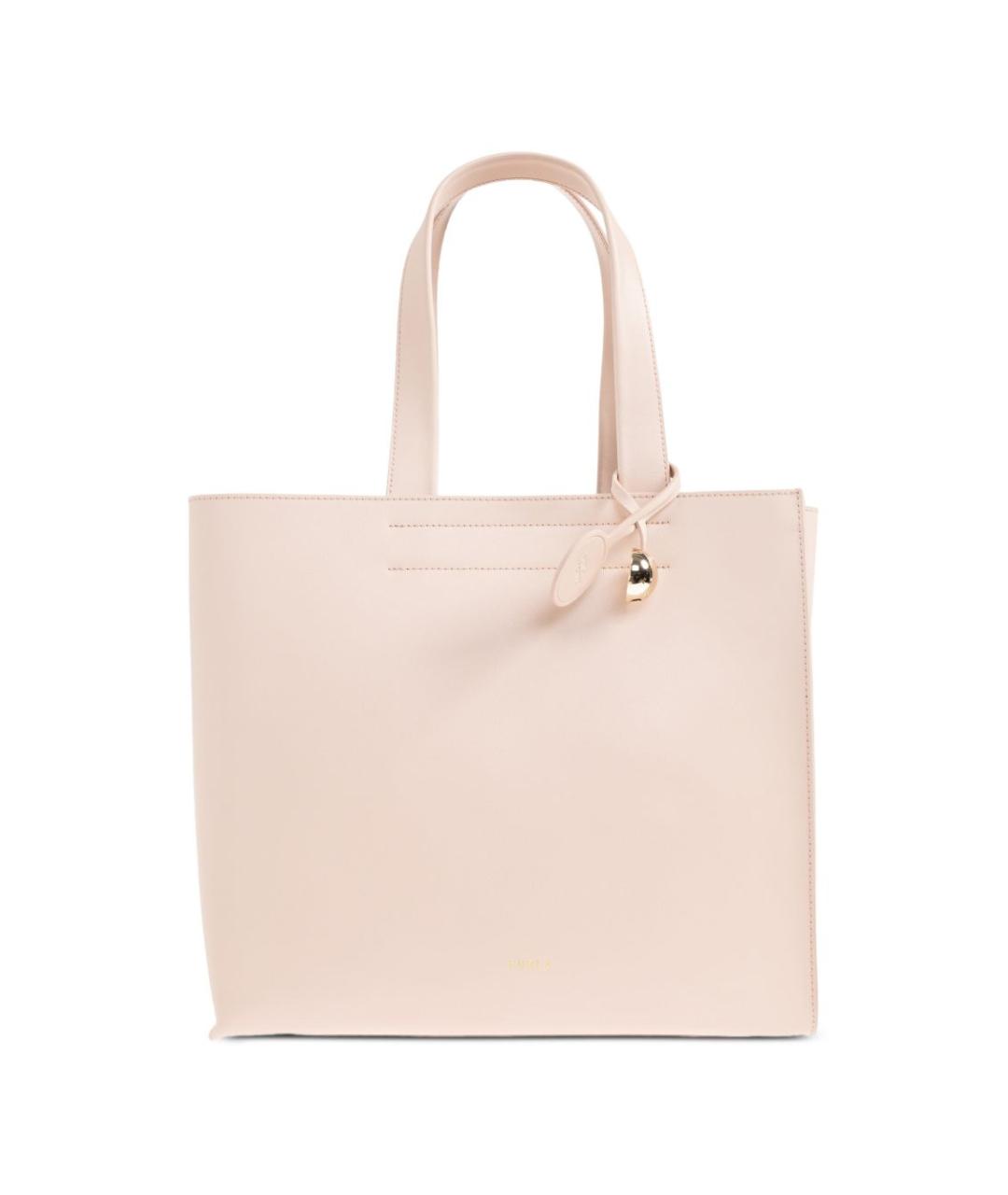 FURLA Розовая кожаная сумка тоут, фото 1