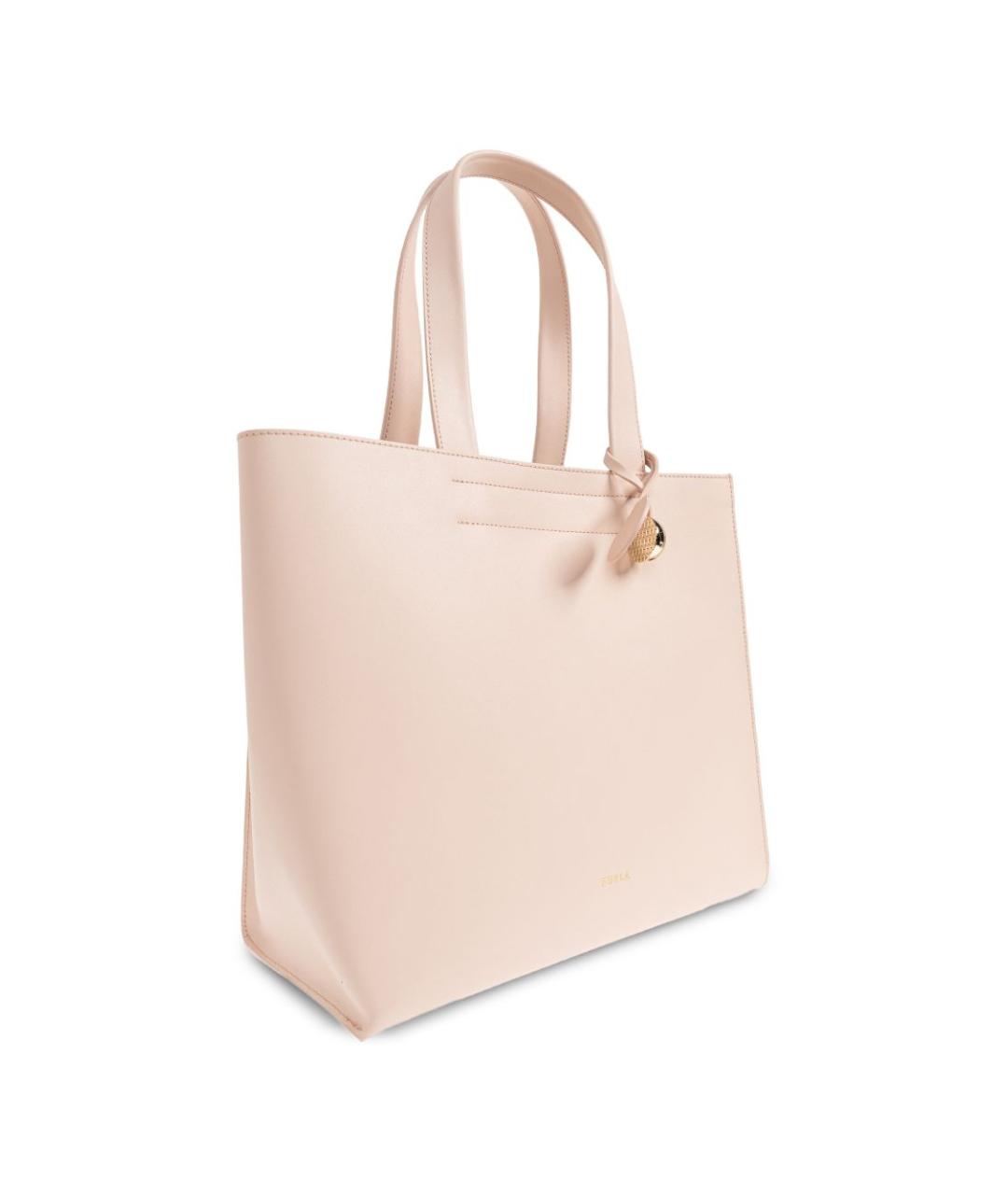 FURLA Розовая кожаная сумка тоут, фото 6