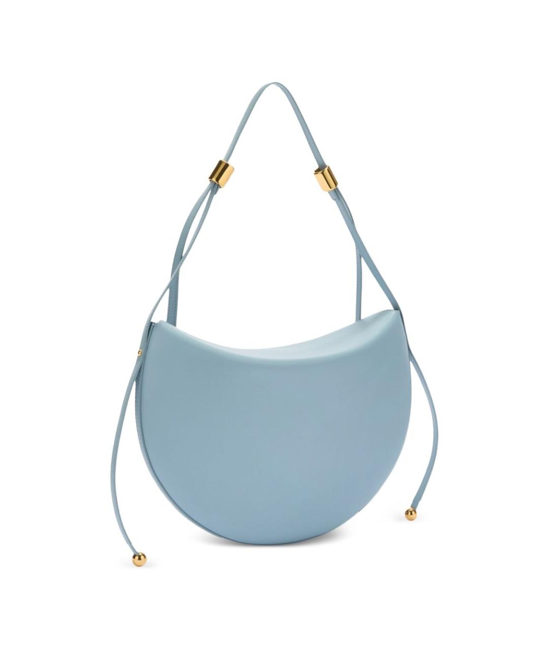 FURLA Голубая кожаная сумка через плечо, фото 3