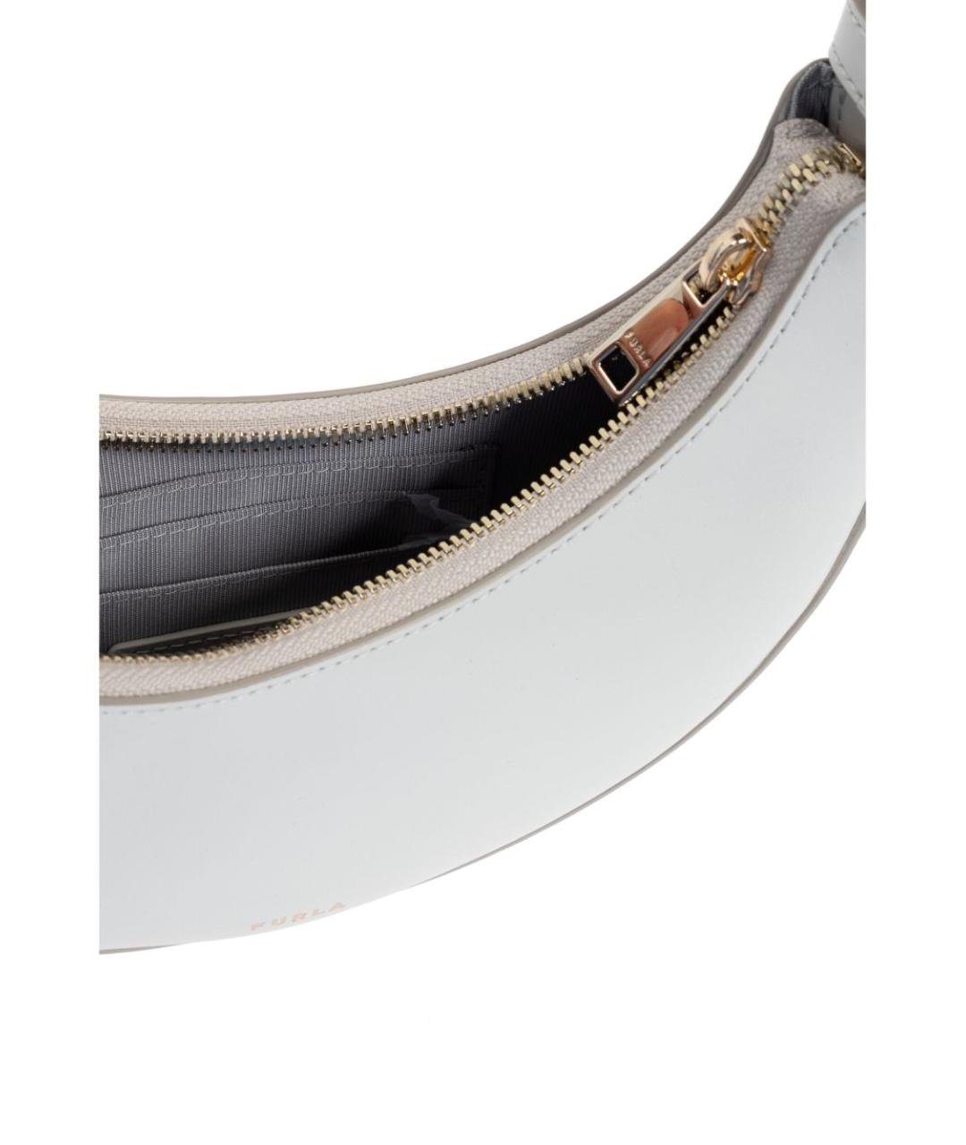 FURLA Белая кожаная сумка через плечо, фото 2
