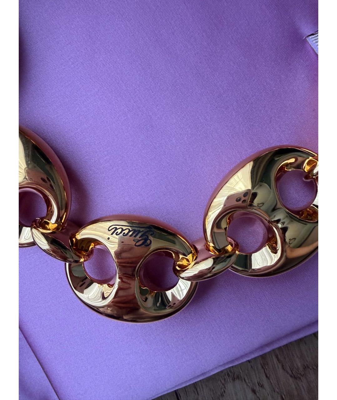 GUCCI Золотое позолоченное колье, фото 4