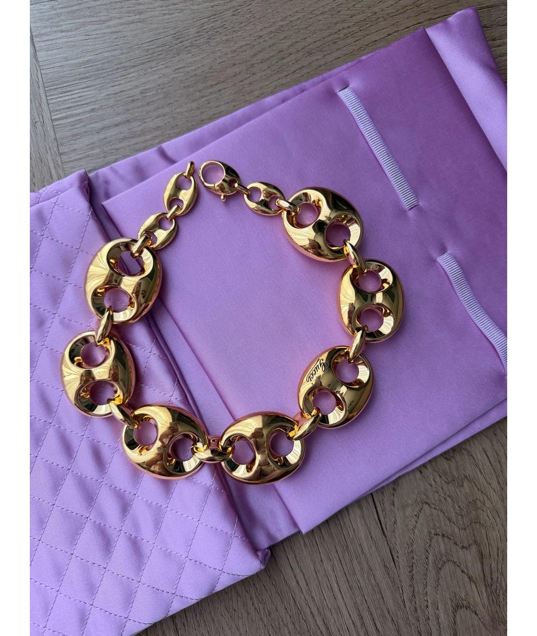 GUCCI Золотое позолоченное колье, фото 8