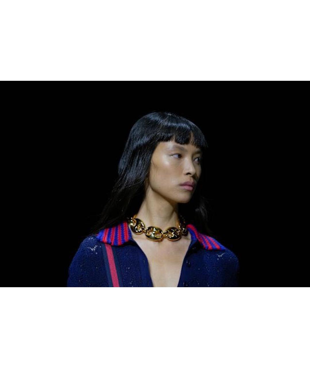 GUCCI Золотое позолоченное колье, фото 7