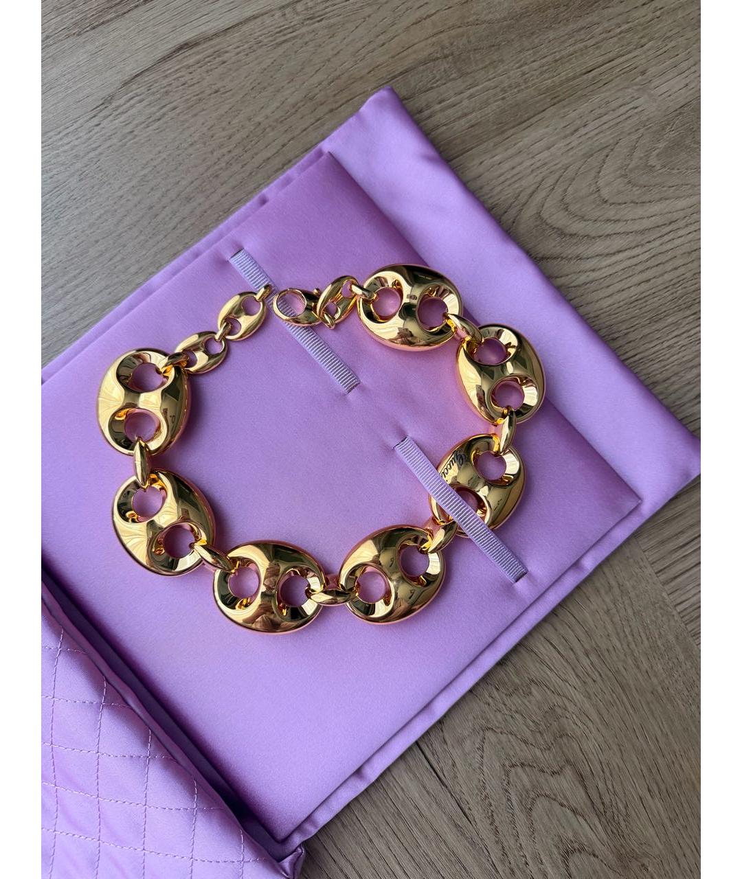 GUCCI Золотое позолоченное колье, фото 3