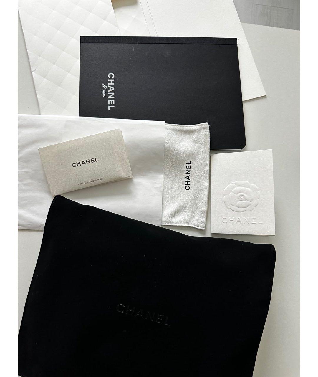 CHANEL Черная кожаная сумка через плечо, фото 8