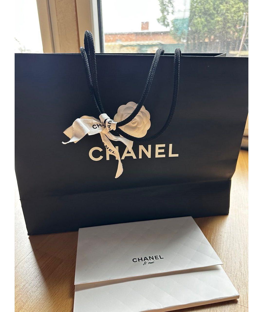 CHANEL Черная кожаная сумка через плечо, фото 7