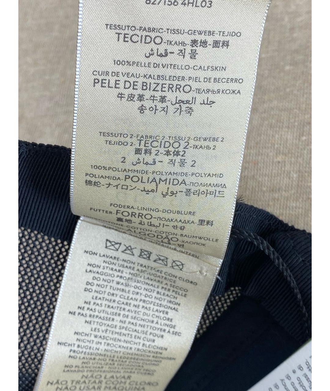 GUCCI Черная кожаная кепка/бейсболка, фото 6