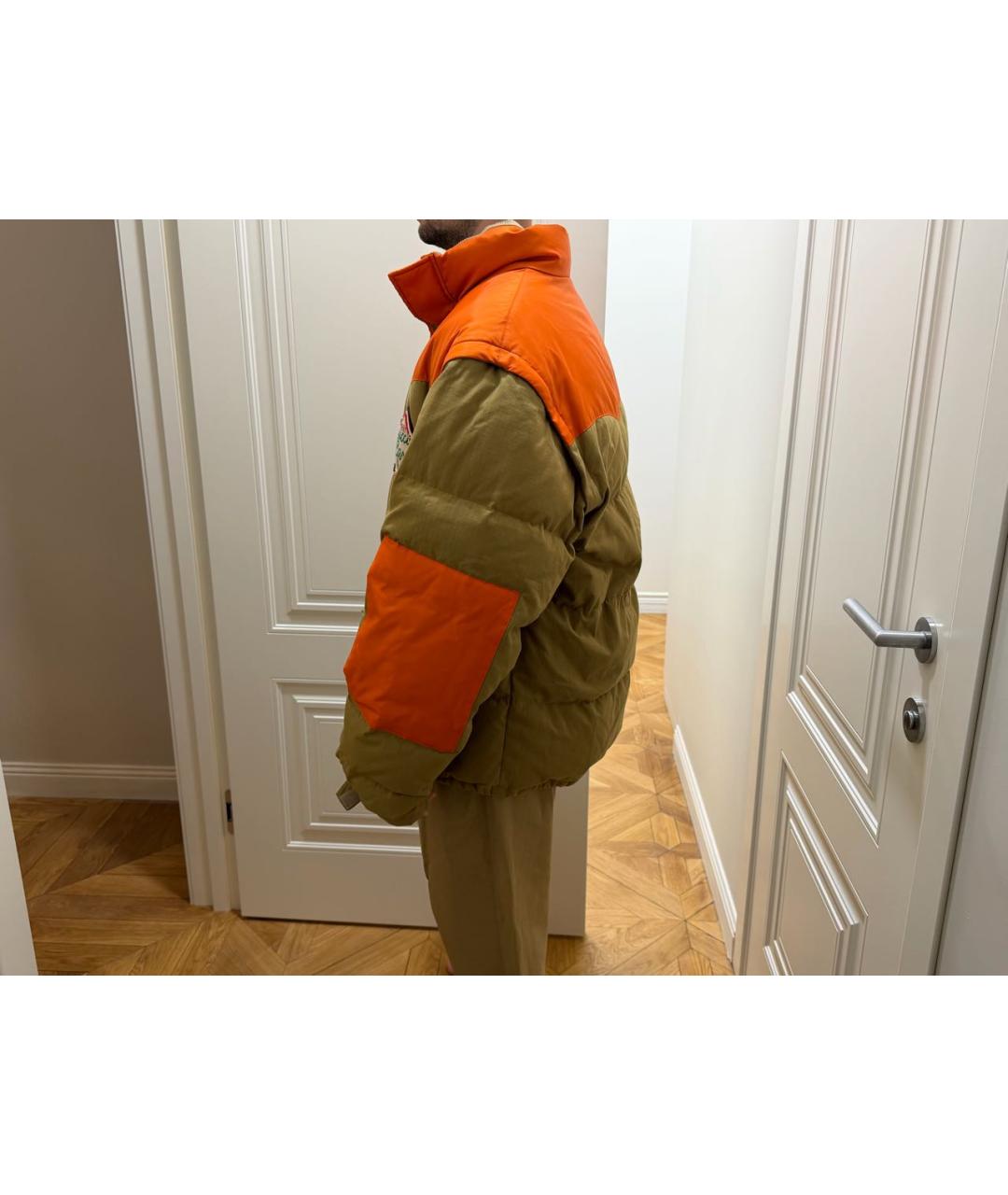 GUCCI Хаки хлопковый пуховик, фото 8
