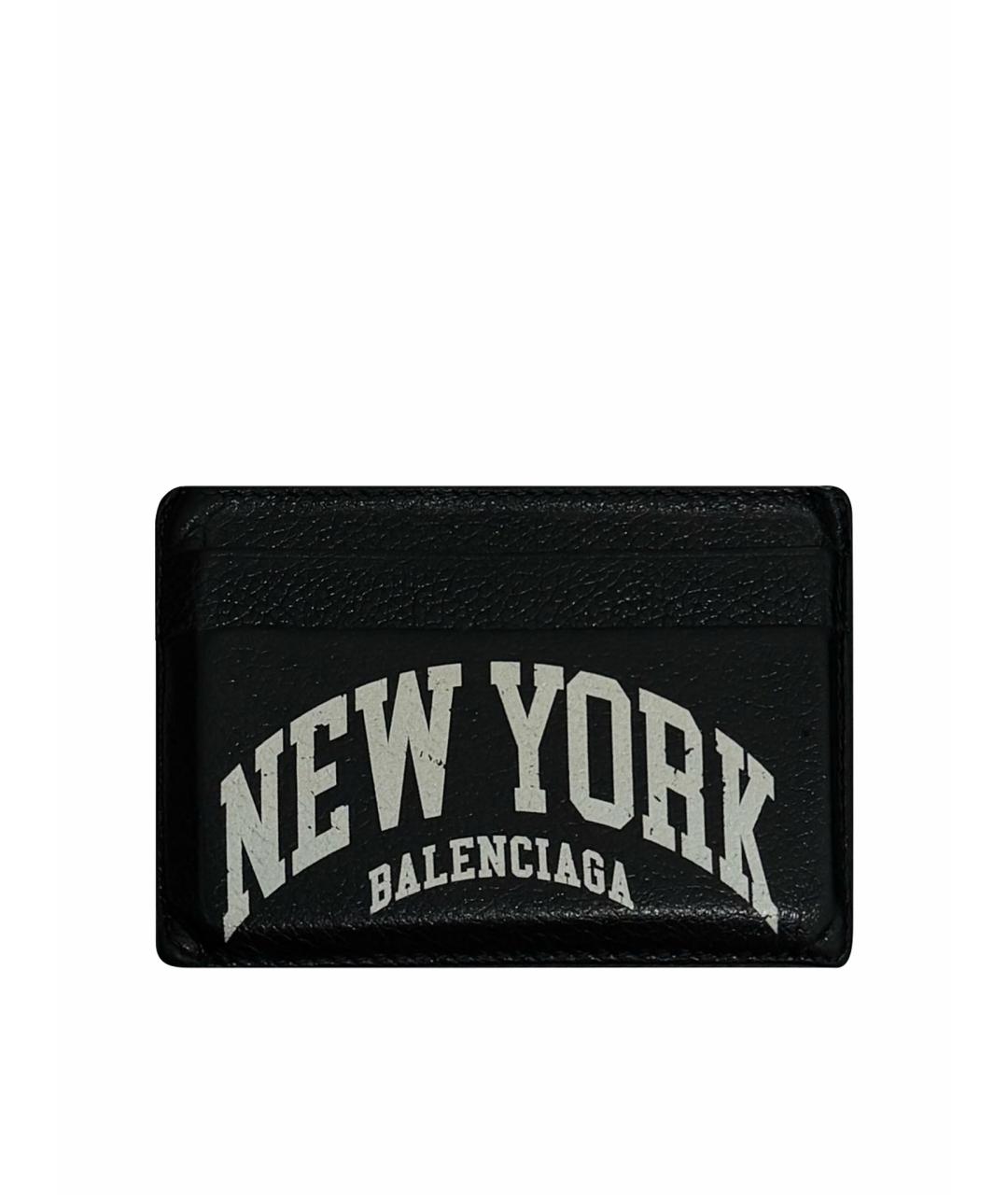 BALENCIAGA Черный кожаный кардхолдер, фото 1