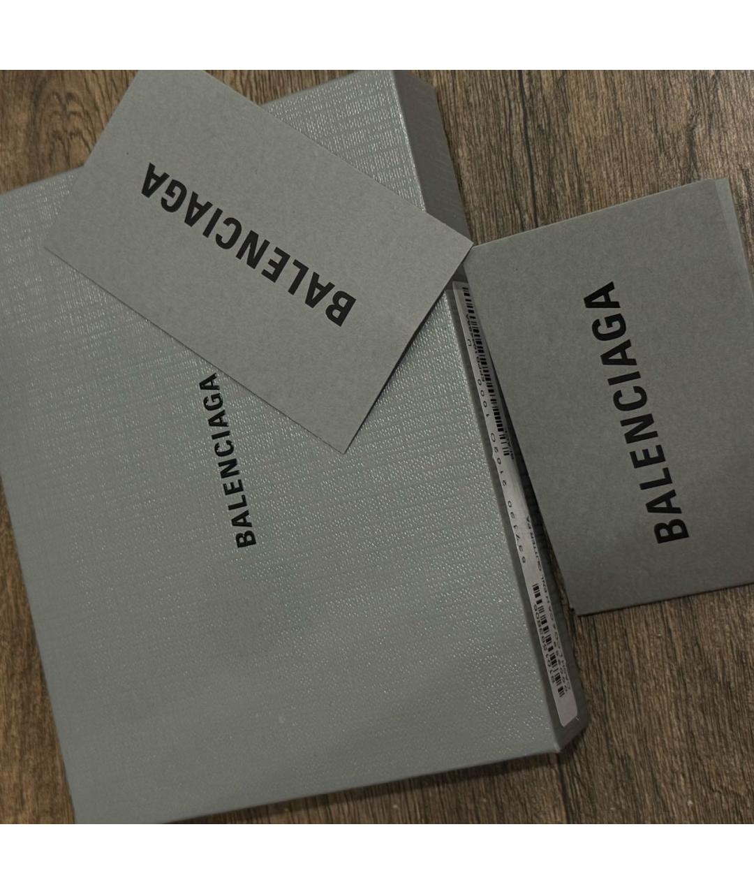 BALENCIAGA Черный кожаный кардхолдер, фото 4