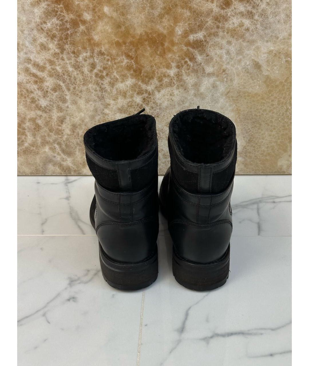 CHANEL Черные кожаные ботинки, фото 8