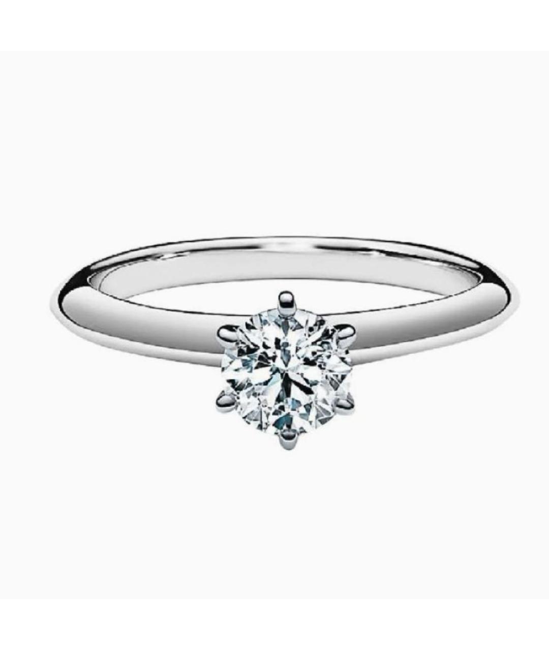 TIFFANY&CO Серебряное платиновое кольцо, фото 5