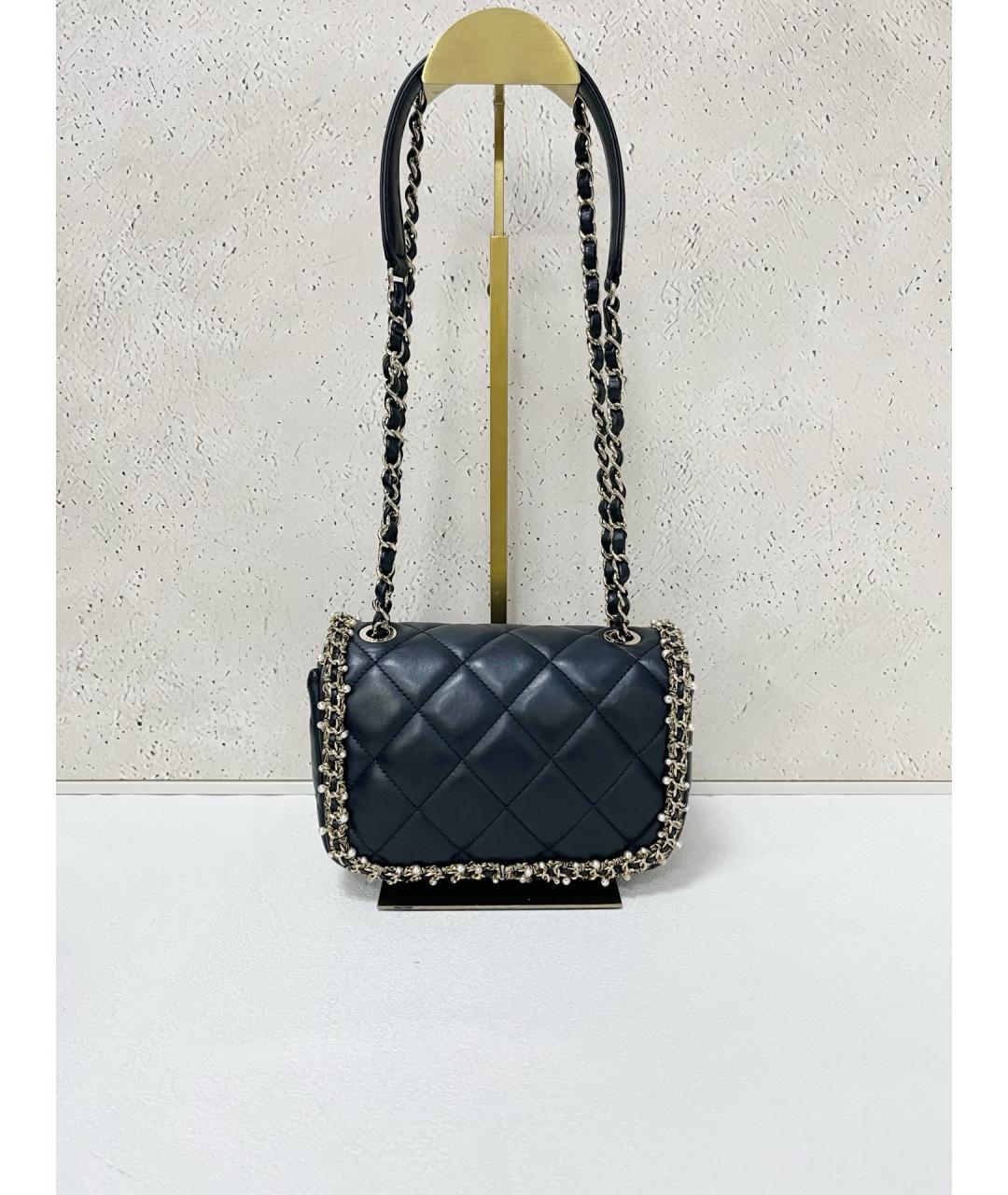 CHANEL Черная кожаная сумка через плечо, фото 2