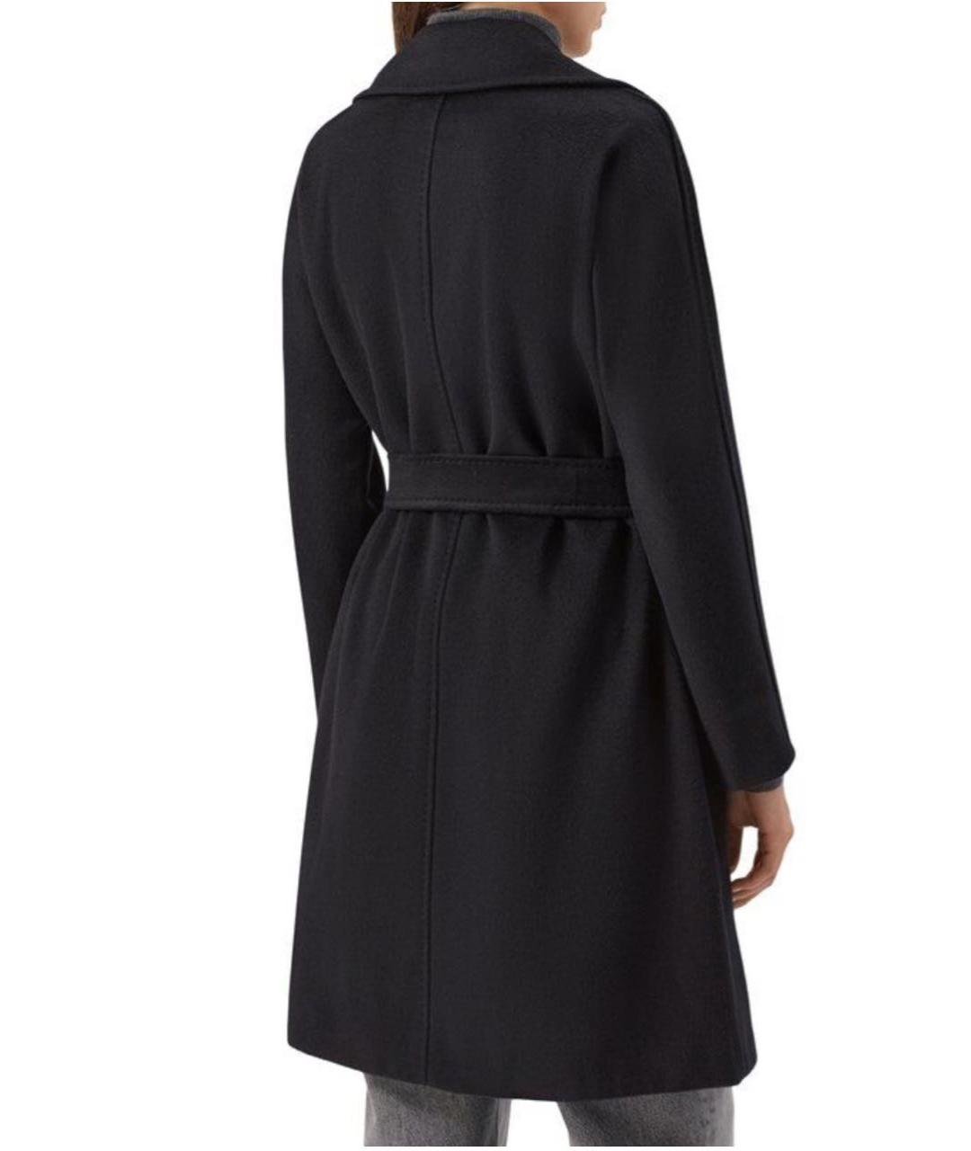 MAX MARA STUDIO Черное шерстяное пальто, фото 8