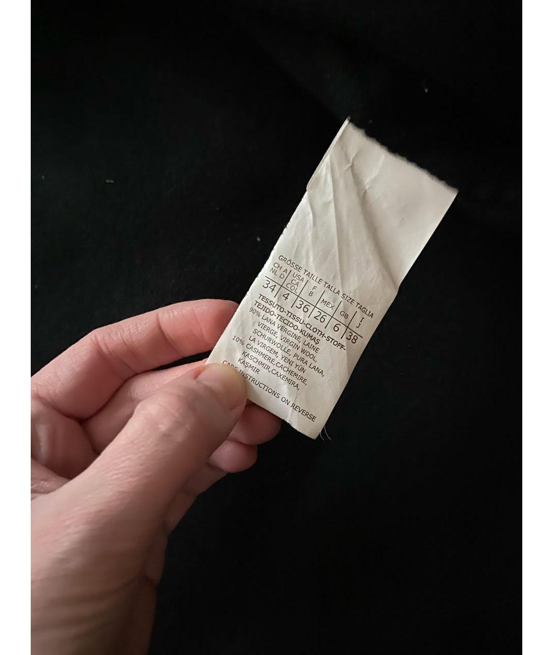 MAX MARA STUDIO Черное шерстяное пальто, фото 5