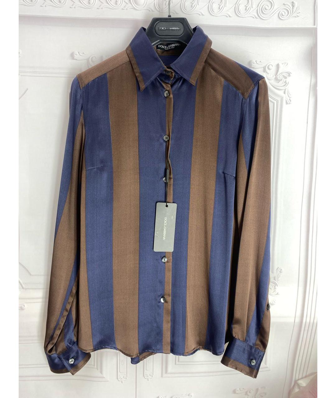 DOLCE&GABBANA Мульти шелковая рубашка, фото 5