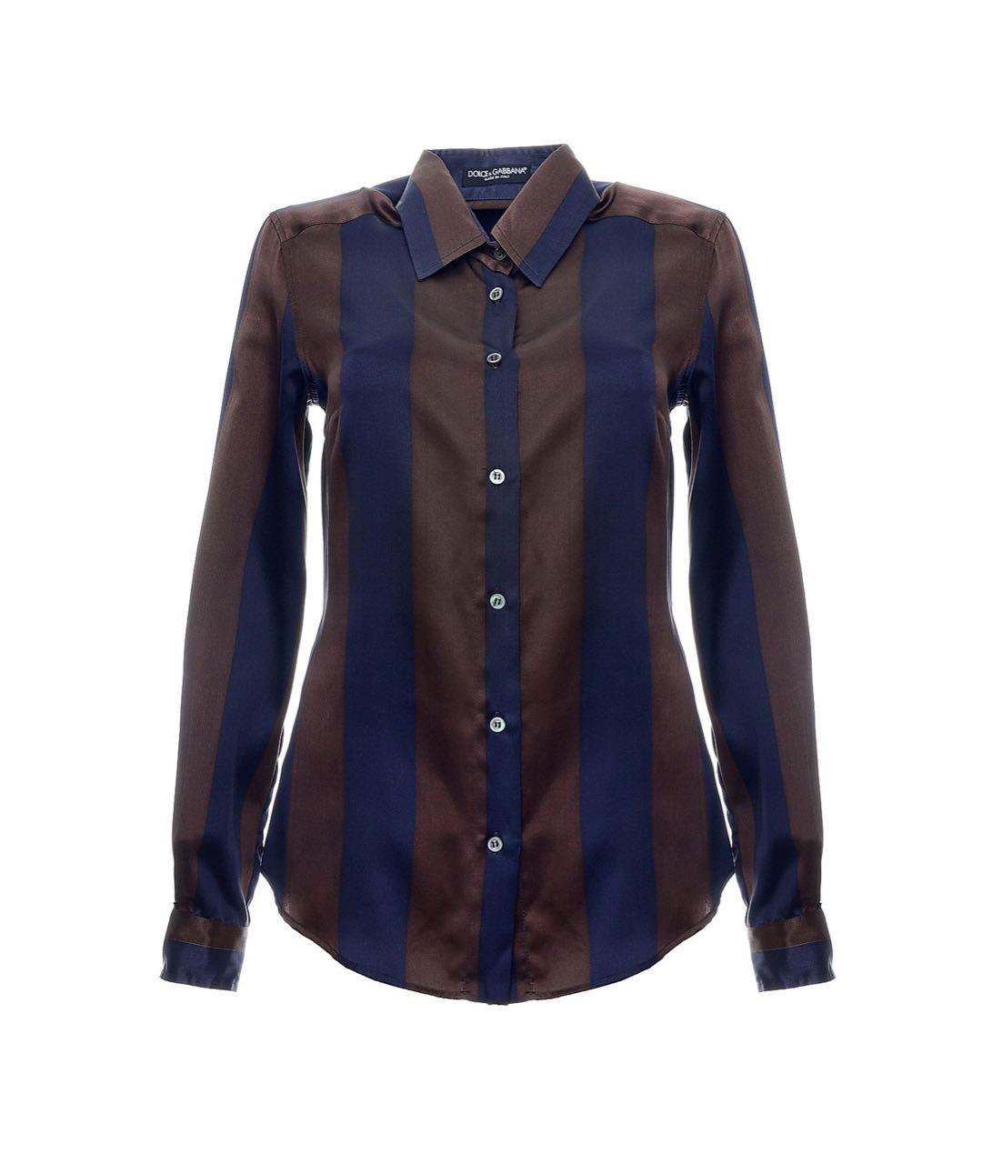 DOLCE&GABBANA Мульти шелковая рубашка, фото 9