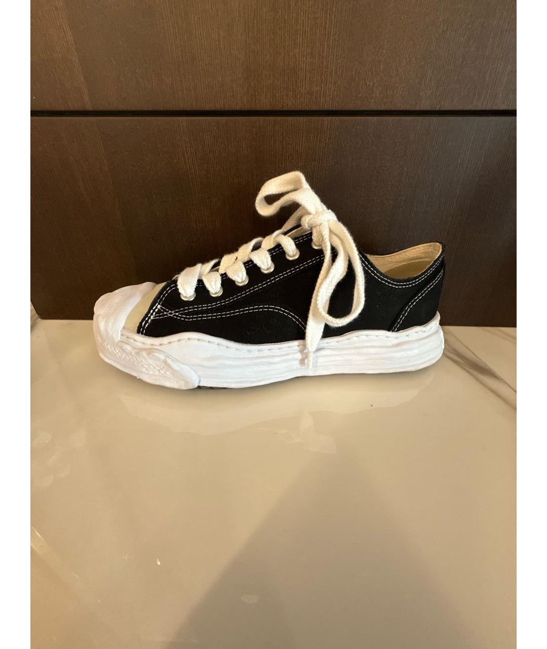 MAISON MIHARA YASUHIRO Черные низкие кроссовки / кеды, фото 2