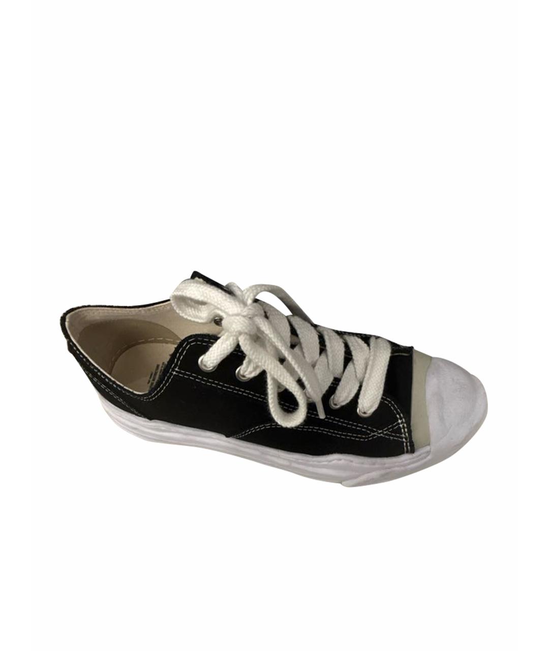 MAISON MIHARA YASUHIRO Черные низкие кроссовки / кеды, фото 1