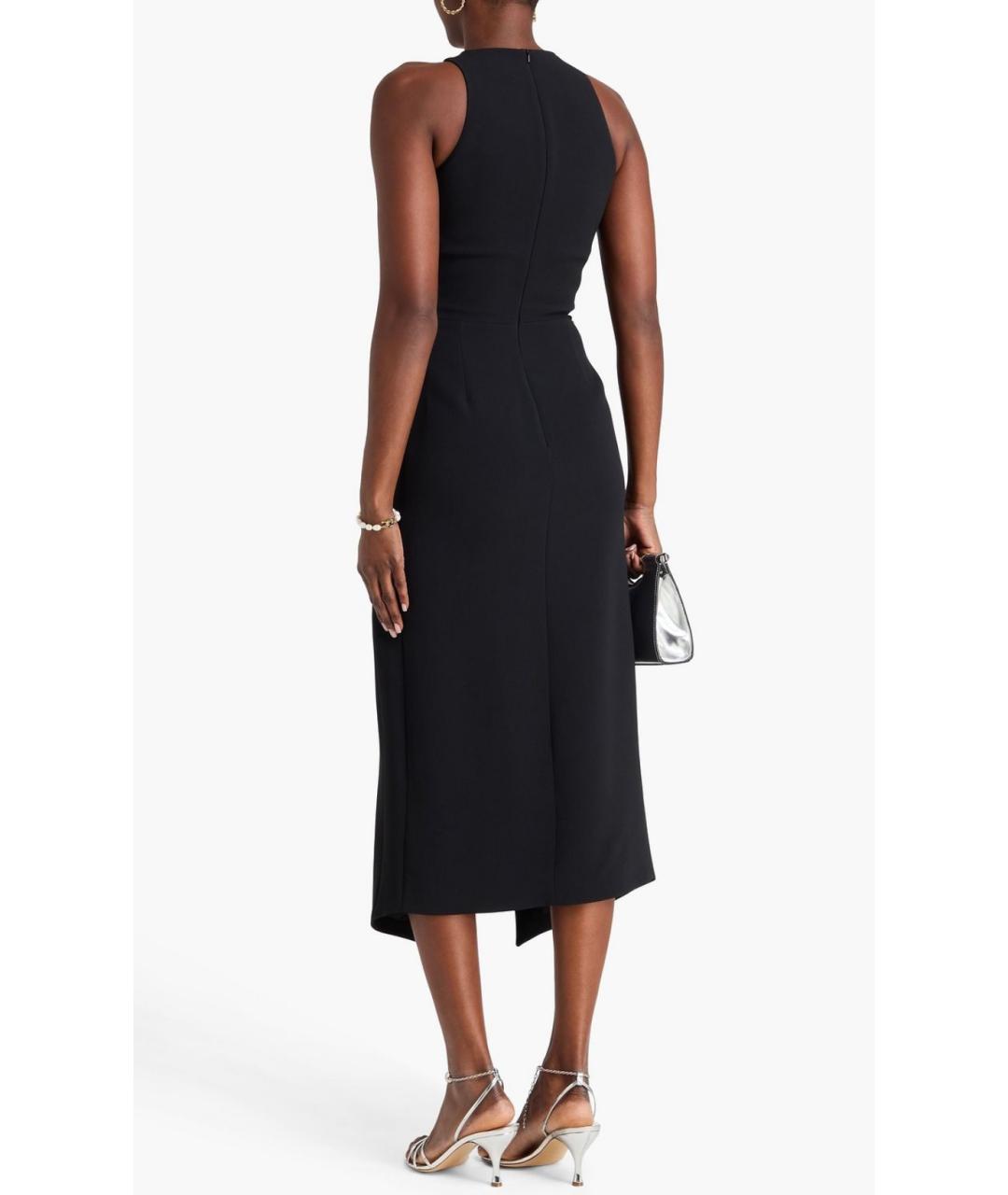 DAVID KOMA Черное вискозное коктейльное платье, фото 3