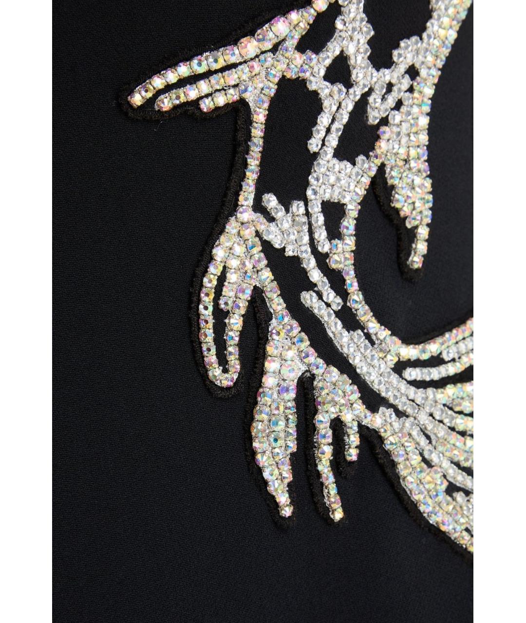 DAVID KOMA Черное вискозное коктейльное платье, фото 4