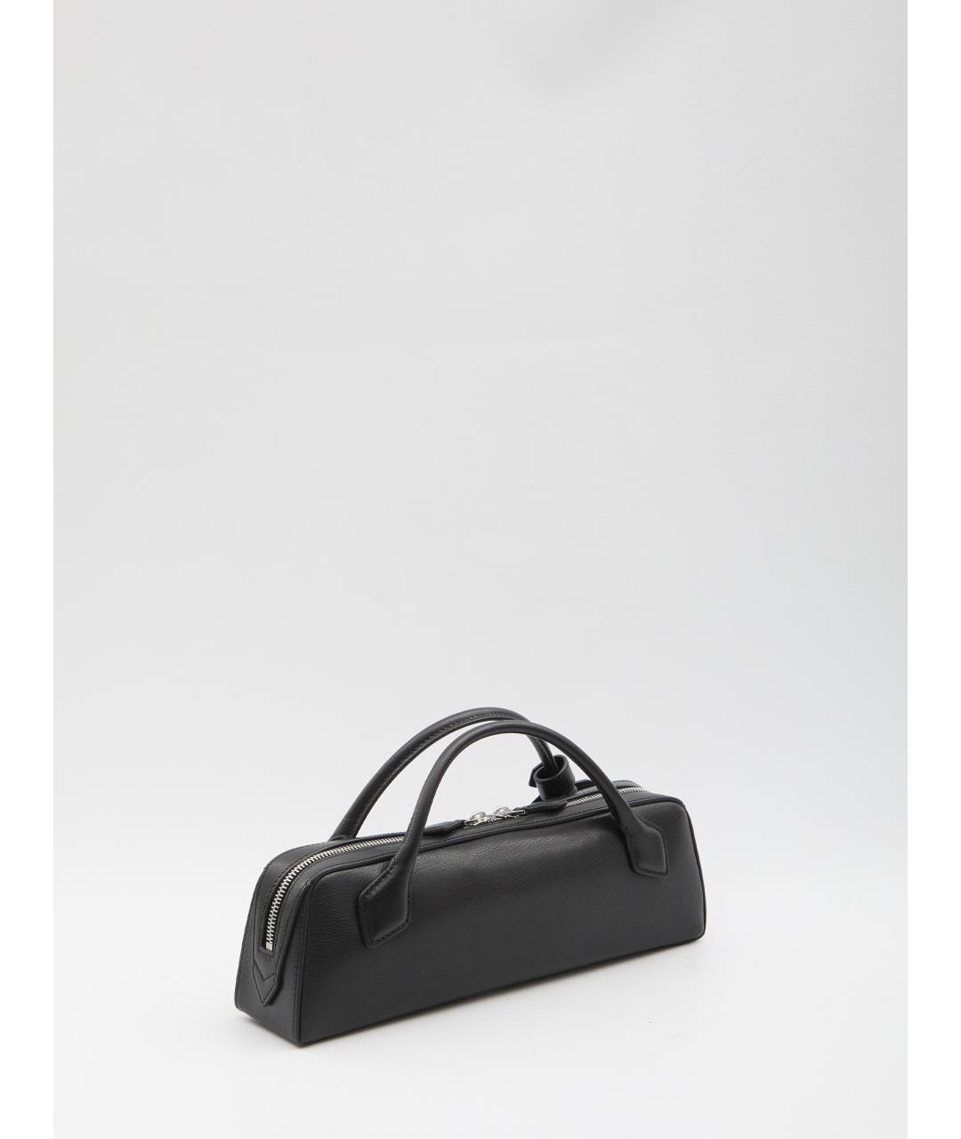 ALAIA Черная кожаная сумка с короткими ручками, фото 2