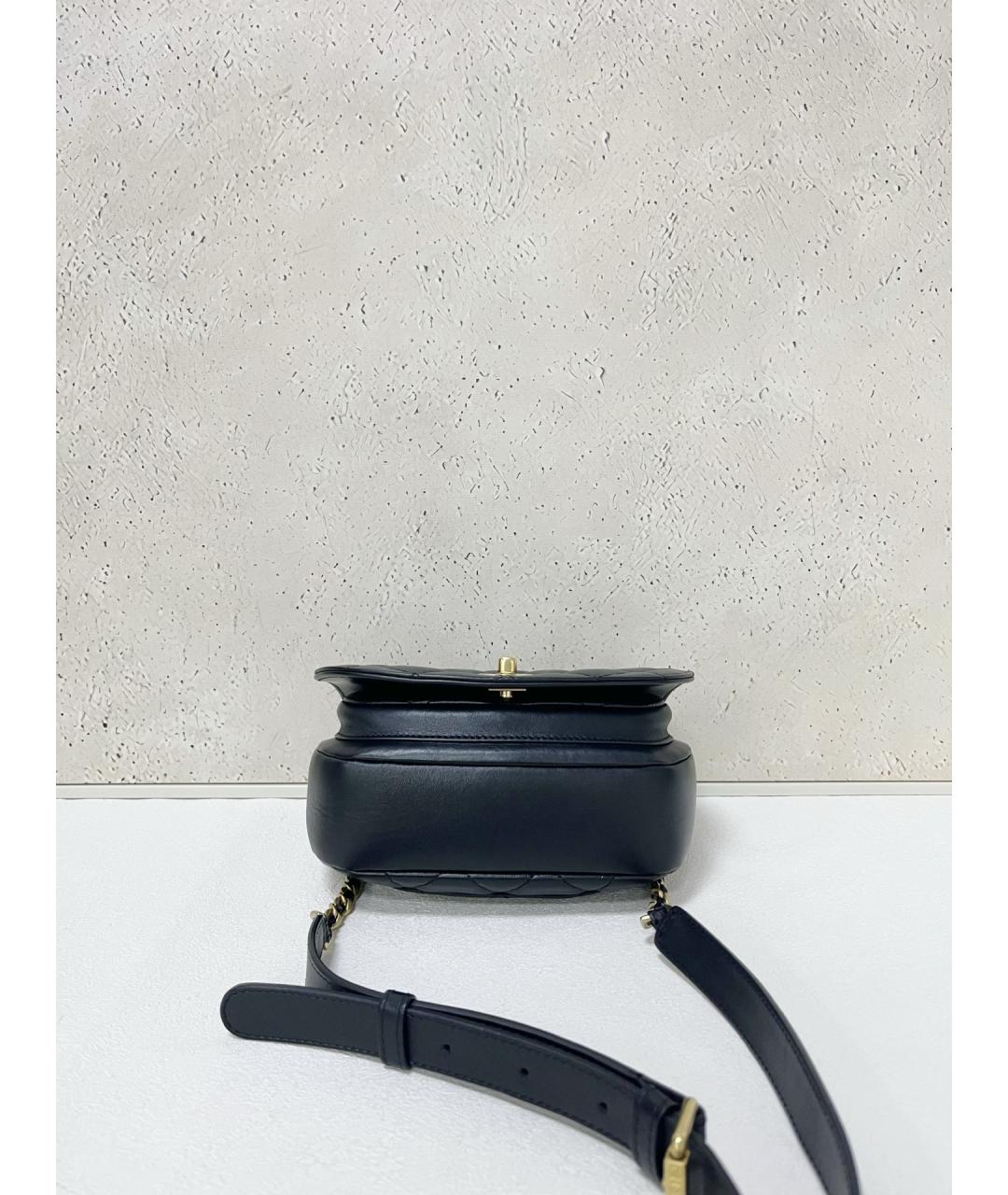 CHANEL Черная кожаная сумка через плечо, фото 5