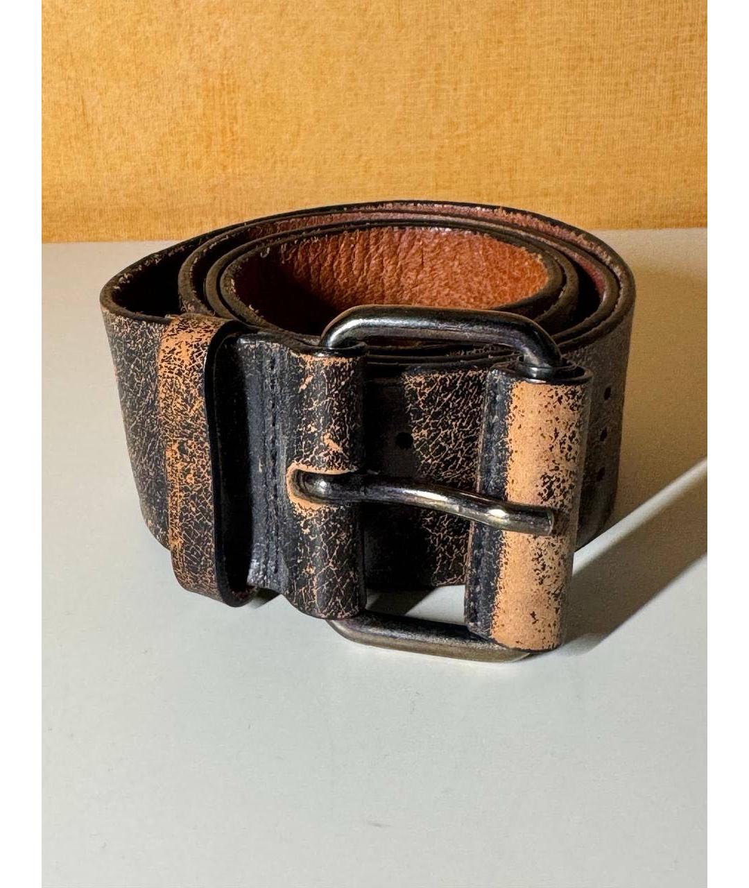 DIESEL Коричневый кожаный ремень, фото 7