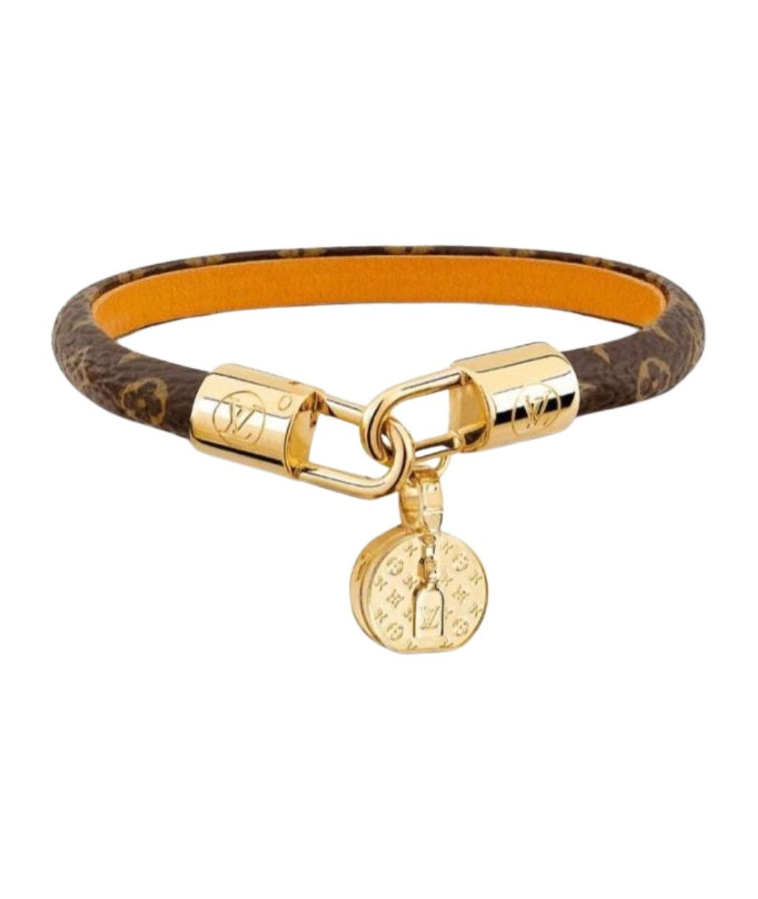 LOUIS VUITTON Коричневый латунный браслет, фото 1