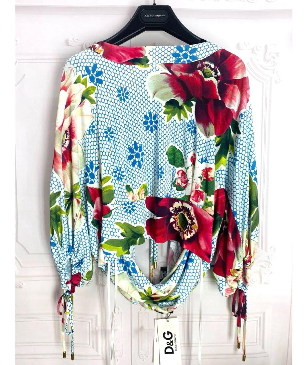 DOLCE&GABBANA Мульти вискозная блузы, фото 7