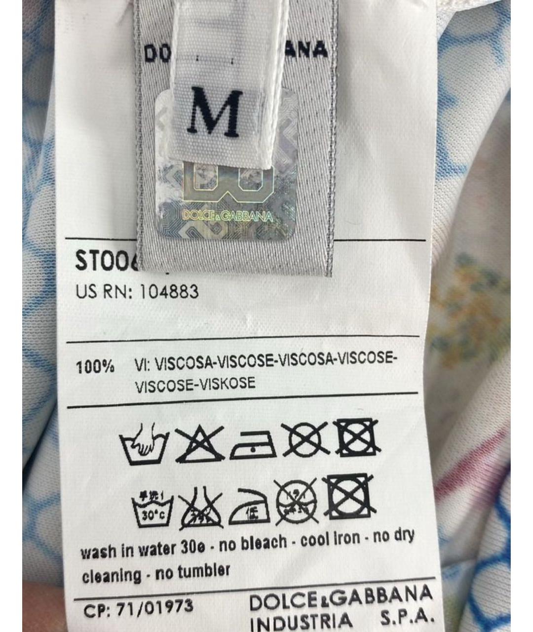 DOLCE&GABBANA Мульти вискозная блузы, фото 4