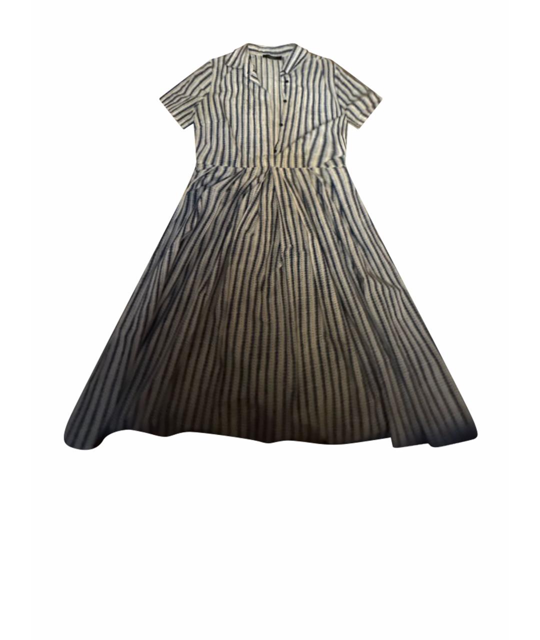 MAX MARA Синее хлопковое повседневное платье, фото 1