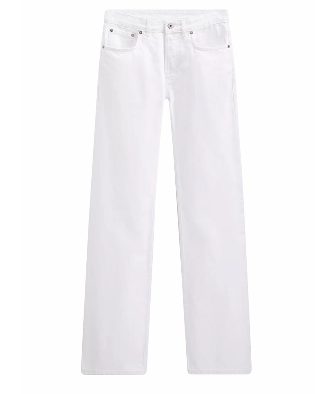 CHRISTIAN DIOR Белые хлопковые прямые джинсы, фото 1